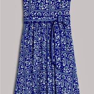 Brand new with tags - BODEN Blue and White Sleeveless Midi Sundress